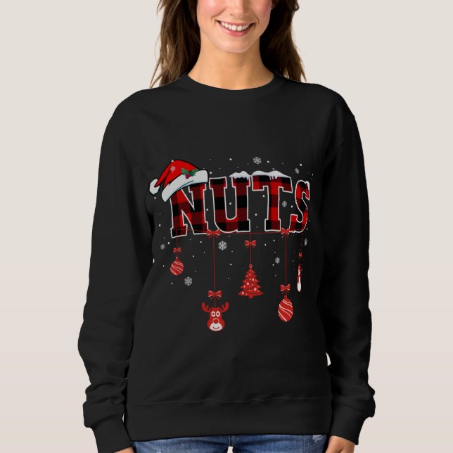 Sweatshirt Noix de Noël Correspondances Couple Chestnoix Buf (Devant)