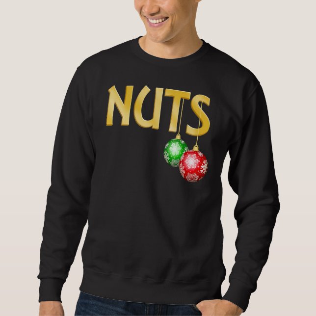 Sweatshirt Noix de poitrine assorties châtaignes Couples de N (Devant)