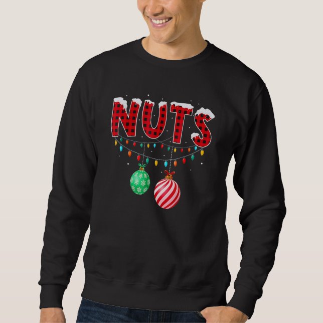 Sweatshirt Noix de poitrine Correspondantes Châtaignes Plaid  (Devant)