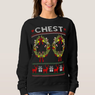 Sweatshirt Noix de poitrine Drôle Correspondant Châtaignes Co