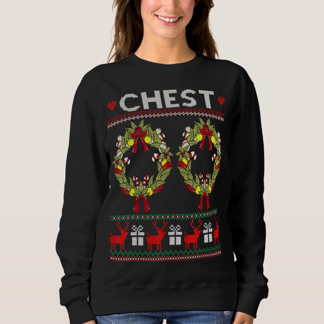 Sweatshirt Noix de poitrine Drôle Correspondant Châtaignes Co (Devant)