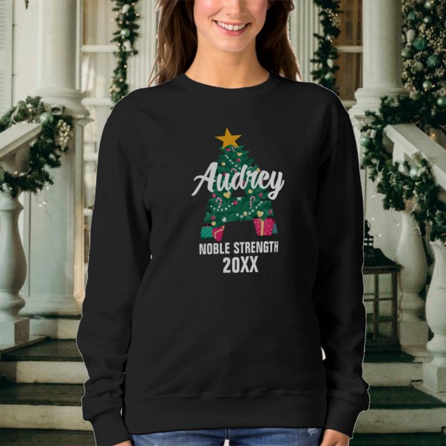 Sweatshirt Nom de Noël de famille monogrammé Signification in (Créateur téléchargé)