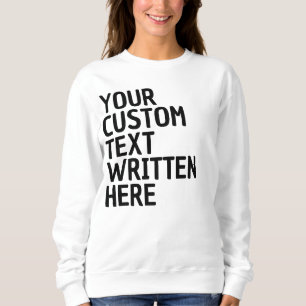 Sweatshirt Nom de texte personnalisé Cadeau personnalisé pour