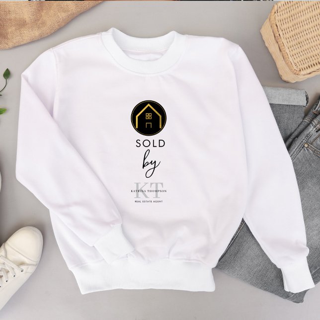 Sweatshirt Nom du vendeur de l'agent immobilier vendu par (Real Estate Agent Realtor Name Sold By Sweatshirt)