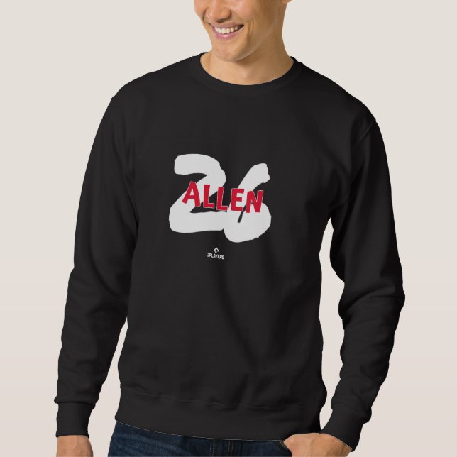 Sweatshirt Nom et numéro Logan Allen Cleveland Baseball MLB (Devant)