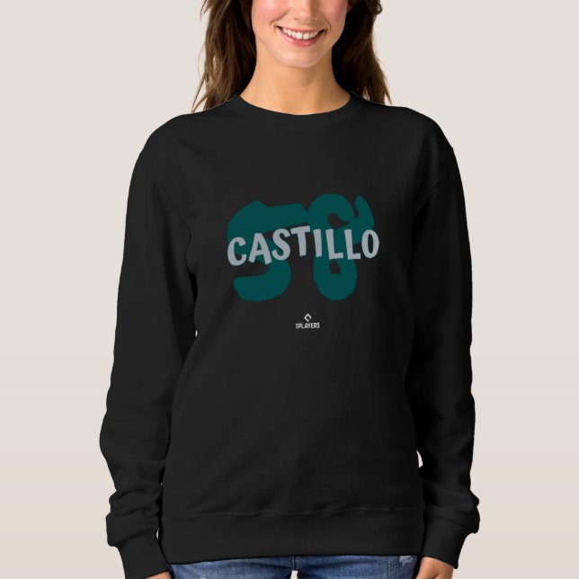 Sweatshirt Nom et Numéro Luis Castillo Seattle Baseball MLB (Devant)