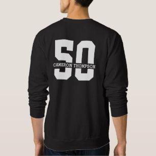 Sweatshirt Nom personnalisé 50e anniversaire Moderne