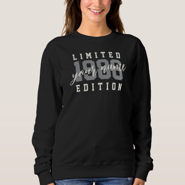 Sweatshirt Nom personnalisé Édition Limitée 1986, 40e anniver (Devant)