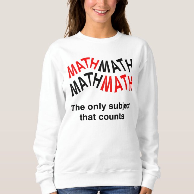 Sweatshirt Nombre de maths Wavy (Devant)