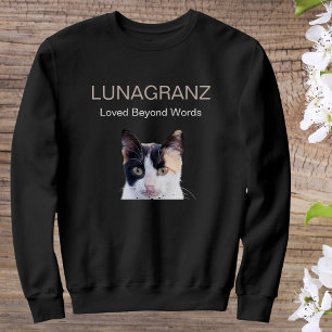 Sweatshirt Noms de chat mignons personnalisés Photo Amoureux