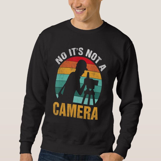 Sweatshirt Non Ce n'est pas une caméra Retro Surveyor Cartogr (Devant)