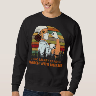 Sweatshirt Non Salaire Casquettes Infirmière Forte Million In