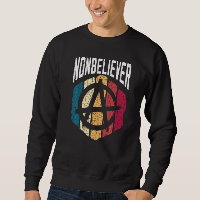 Sweatshirt Nonbeliever Anti Religion Agnostic Blackcraft Athe (Devant)