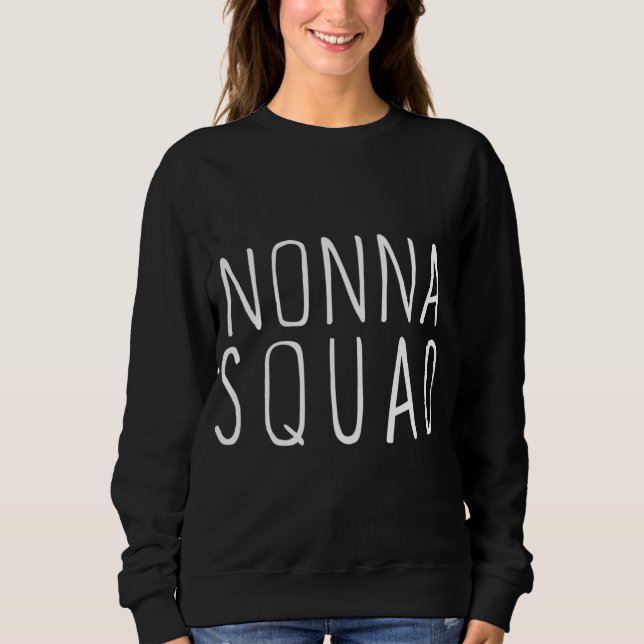 Sweatshirt Nonna Squad mignon drôle (Devant)