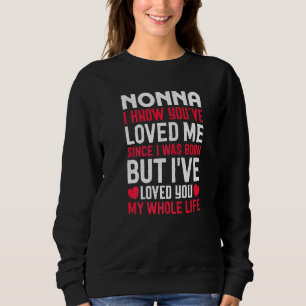 Sweatshirt Nonna Tu M'Aimais Depuis Que Je Suis Née Grand-Mèr