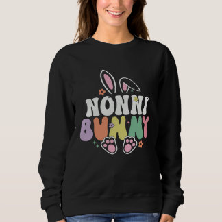 Sweatshirt Nonni Bunny Women Easter Day Rabbit Grandma Family
