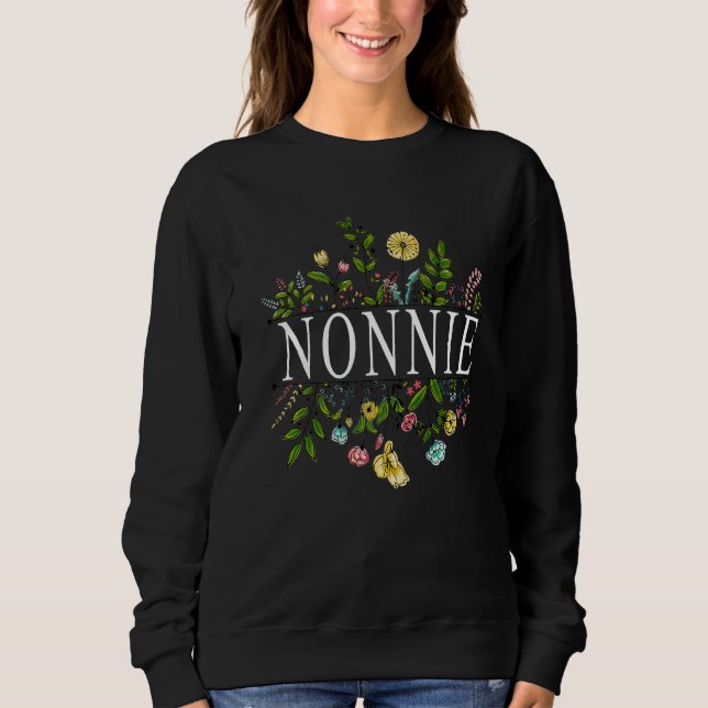 Sweatshirt Nonnie Jardin Fleur sauvage Belle Fleur (Devant)