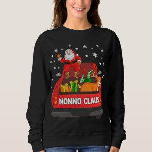 Sweatshirt Nonno Claus Camion Rouge Père Noël Reindeer Elf No