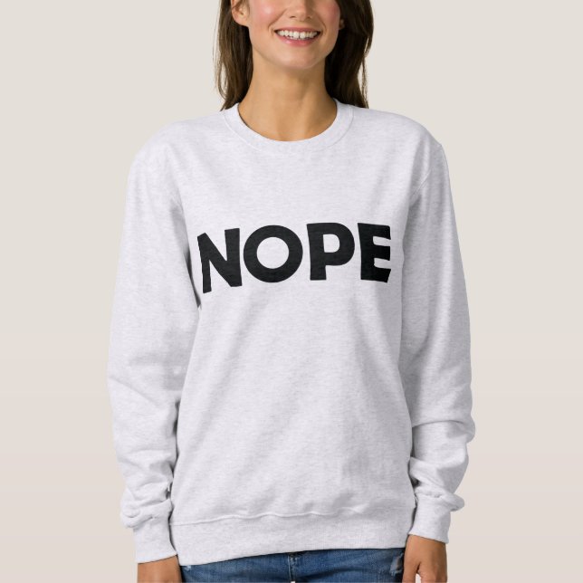 SWEATSHIRT NOPE (Devant)