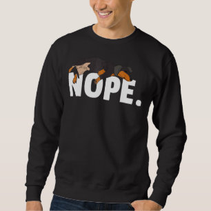 Sweatshirt Nope Lazy Dachshund Chien Chien Puppy Animal Paw