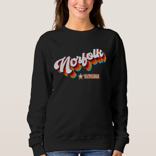 Sweatshirt Norfolk Virginia Va dans les années 80 (Devant)
