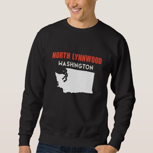 Sweatshirt North Lynnwood Washington USA State America Travel (Devant)