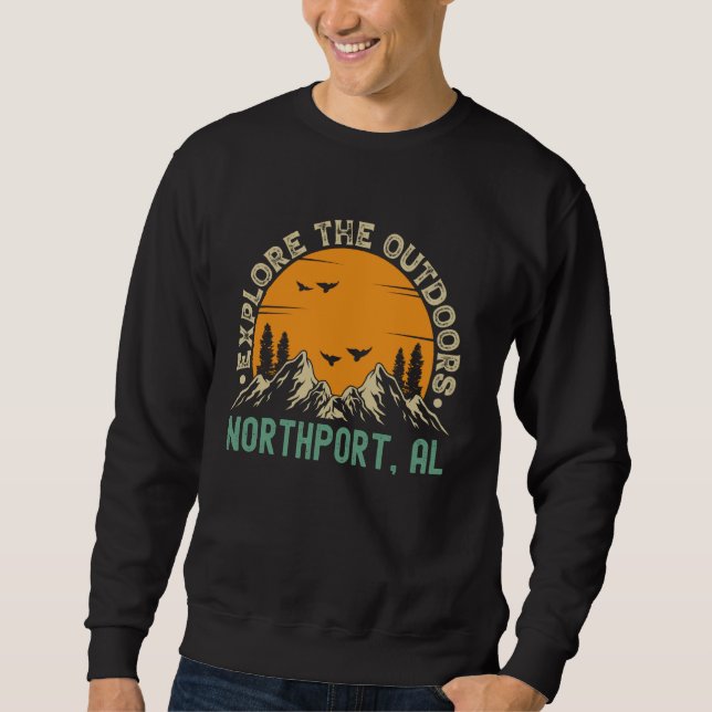 Sweatshirt Northport, Alabama - Explorez Le Plein Air (Devant)