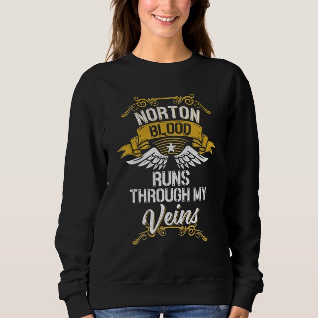 Sweatshirt Norton Blood Traverse Mes Veines (Devant)