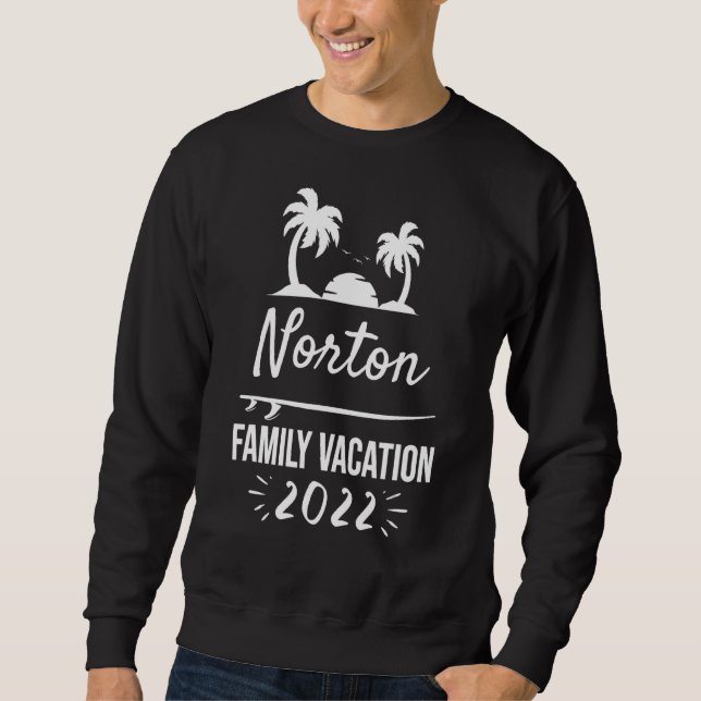 Sweatshirt Norton Family Vacation Tropical Group Trip Beach (Devant)