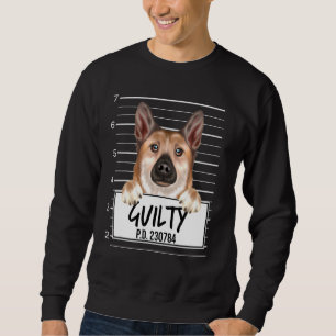 Sweatshirt Norvégien Buhund Mugshot Coupable Chien