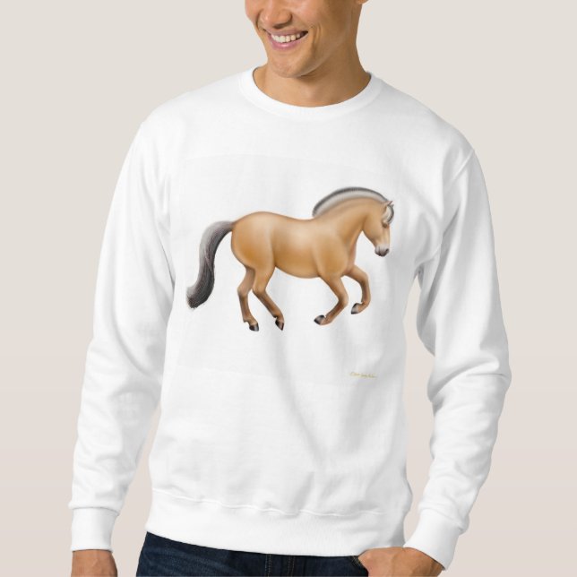 Sweatshirt norvégien de cheval de fjord (Devant)