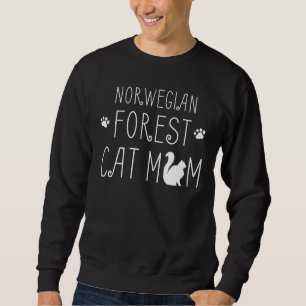 Sweatshirt Norwegian Forest Chat Maman Mam - Chat Cute