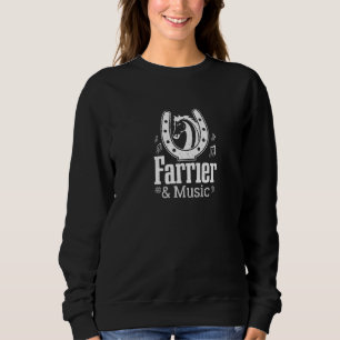 Sweatshirt Notes De Farrier Et De Musique Musicien Chaussure 