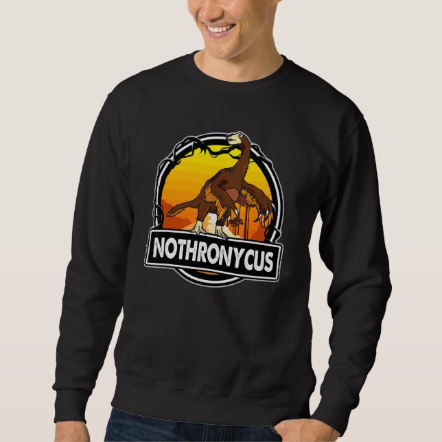 Sweatshirt Nothronycus Dinosaure Dinosaures Préhistoriques (Devant)