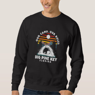 Sweatshirt Notre Camp Nos Règles Big Pine Key Camping Floride