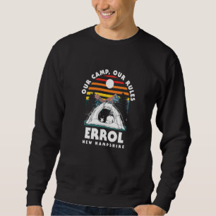Sweatshirt Notre Camp Nos Règles Errol Camping New Hampshire