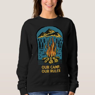 Sweatshirt Notre camp Nos règles Été Faune Tropical Outdoo