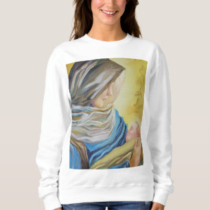 Sweatshirt Notre Dame du Silence tenant le bébé Jésus