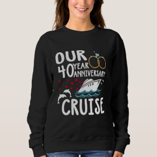 Sweatshirt Notre mariage Mariage de croisière de 40 ans
