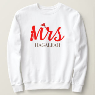 Sweatshirt Notre premier Noël en tant que M. et Mme Newlywa