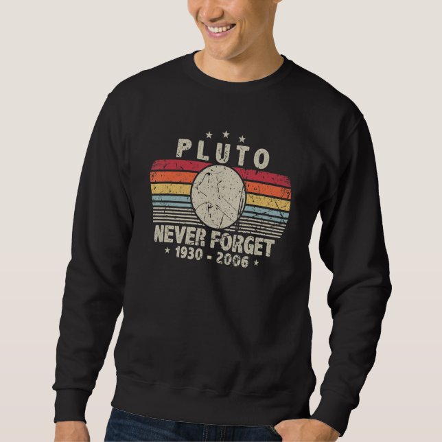 Sweatshirt N'oubliez jamais Pluto 1930 2006 Sciences spatiale (Devant)
