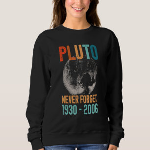 Sweatshirt N'oubliez jamais Pluto Retro Style Drôle Espace Sc