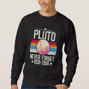 Sweatshirt N'oubliez jamais Pluto Vintage Retro