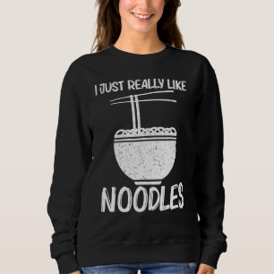 Sweatshirt Nouilles Fraîches Pour Hommes Femmes Nourriture Pl