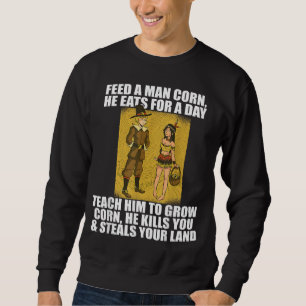 Sweatshirt NOURRIR PÈLERINES CORN Thanksgiving Native America