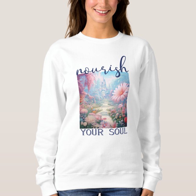 Sweatshirt Nourrir ton âme (Devant)