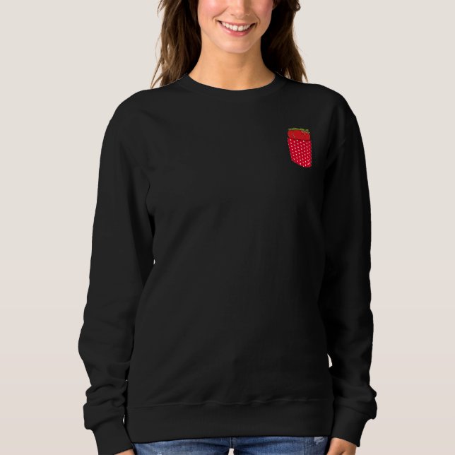Sweatshirt Nourriture d'été Fruits rouges Fruits mignons Pail (Devant)