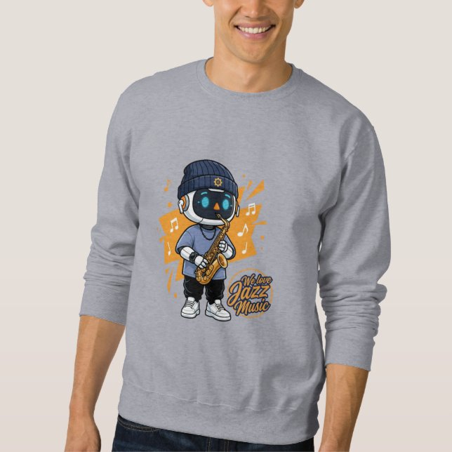 Sweatshirt Nous aimons le Jazz (Devant)