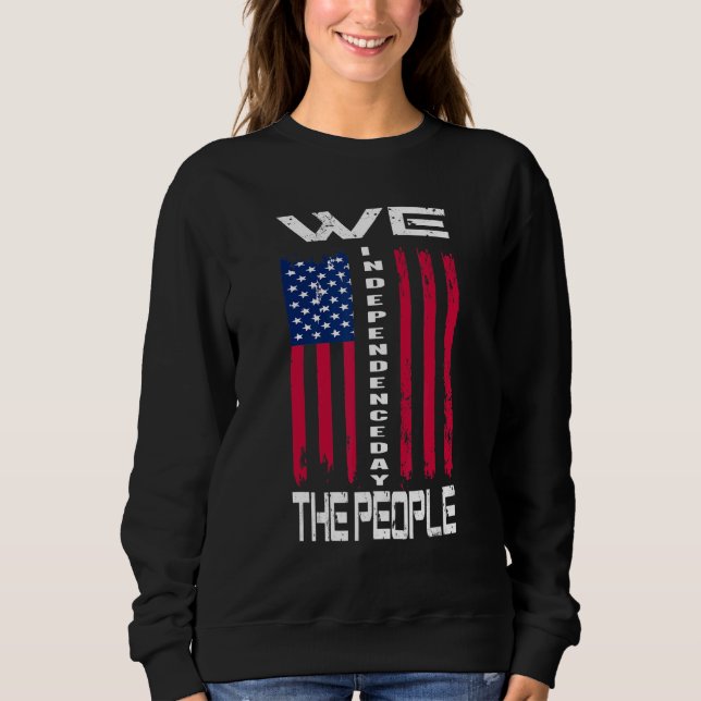 Sweatshirt Nous Les Gens 4 juillet Feux D'Artifice (Devant)
