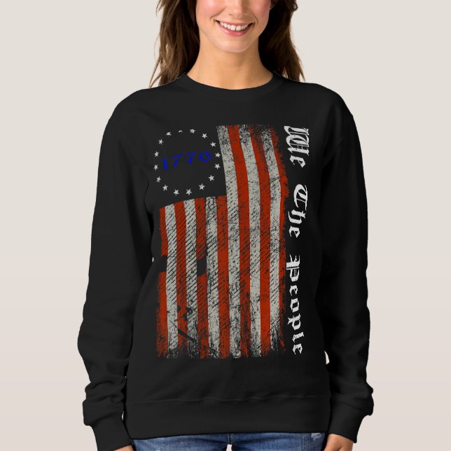 Sweatshirt Nous Les Gens 4 juillet Fireworks 2 (Devant)